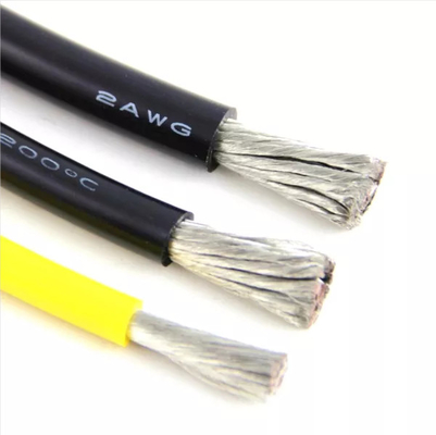 El cable flexible del silicón de ROHS 35mm2 estañó el cobre 7000/0.08 2AWG