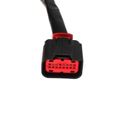 El arnés de cable eléctrico de la motocicleta del OEM modificó color de la longitud para requisitos particulares