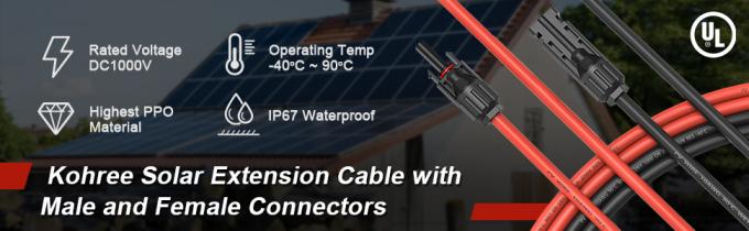 Conector de cable del panel solar